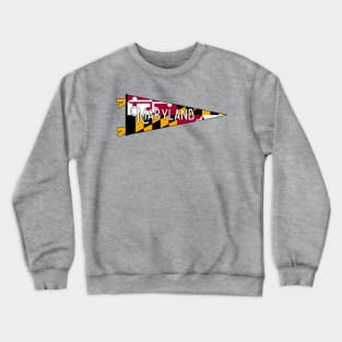 Maryland Flag Pennant Crewneck Sweatshirt